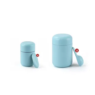 【SERAFINO ZANI 尚尼】經典不鏽鋼咖啡罐/茶葉罐(2件組-藍綠)