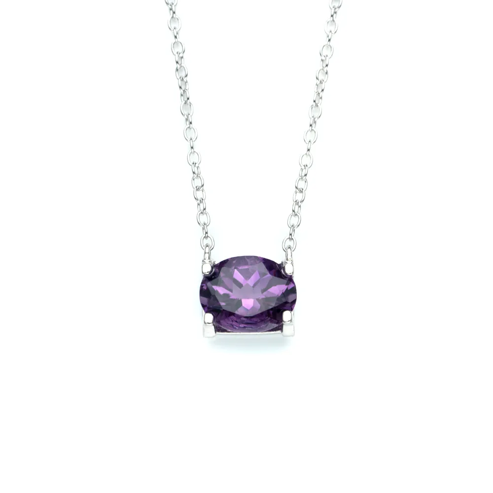 【K.D.J 圓融珠寶】天然紫水晶唯有你項鍊