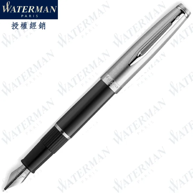 【WATERMAN】新款 巴黎魅影系列 麗雅黑 F尖 鋼筆 法國製造(EMBLEME系列)