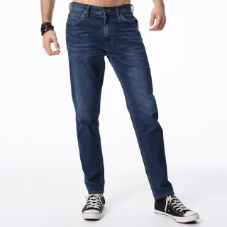 【Lee 官方旗艦】男裝 牛仔褲 / 涼感 731 中腰舒適小直筒 中深藍洗水 / Lites 輕磅 系列(LL20004667G)