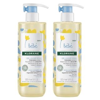 【KLORANEbebe 蔻蘿蘭寶寶】金盞花洗髮沐浴精500ml(2入組)