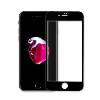 【Dr.TOUGH 硬博士】iPhone SE3/SE2/8/7 4.7吋 3D曲面滿版強化版玻璃保護貼-高倍數強化(黑)