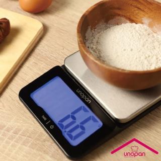 【unopan屋諾】廚房電子秤 料理秤 黑-承重3kg(UN00106)