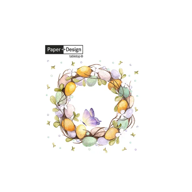 【Paper+Design】Eggs Wreath(餐巾紙 蝶谷巴特 餐桌佈置)