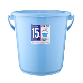 【特力屋】WA-151 舒適15L圓型水桶 藍