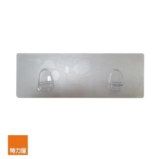 【特力屋】隱形無痕貼片雙勾 7.5x22cm
