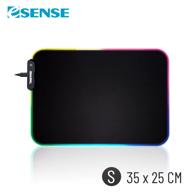 【ESENSE 逸盛】RGB 專業玩家電競鼠墊 S-35x25cm(05-RGS350)