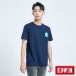 【EDWIN】男裝 超市 低糖優酪乳口袋短袖T恤(丈青色)