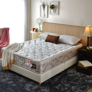 【睡芝寶】真三線-冰晶COOL涼感+乳膠棉抗菌護腰+蜂巢獨立筒床墊(單人3.5尺-護腰床-正反可睡)