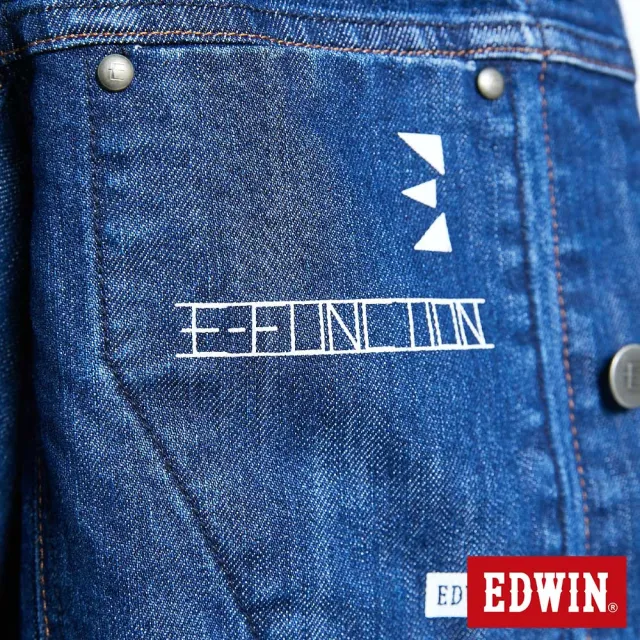 【EDWIN】男裝 E-FUNCTION牛仔外套(原藍磨-無帽款)
