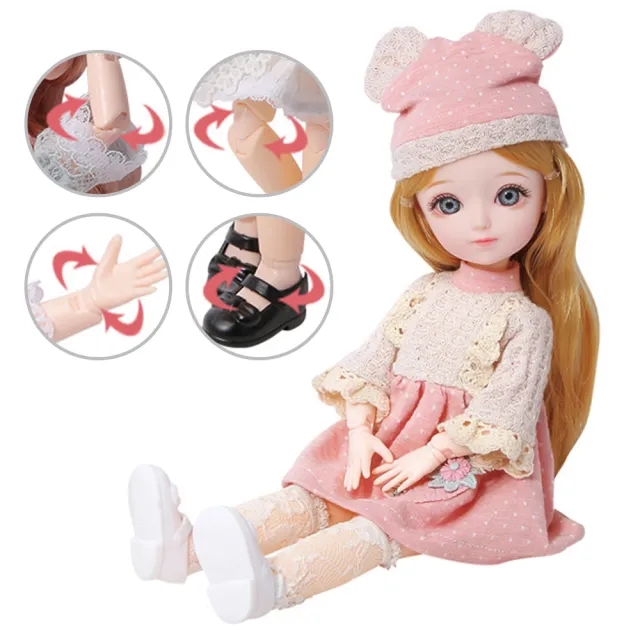 【JoyNa】芭比娃娃換裝禮盒 換裝娃娃 公主(31公分多關節可動)