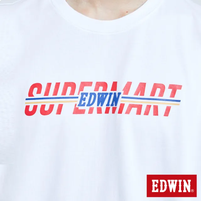 【EDWIN】男裝 超市 系列LOGO短袖T恤(白色)