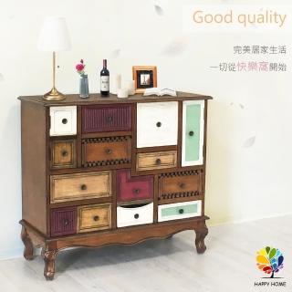 【New Life 新生活傢俱】《愛麗》玄關櫃 功能櫃 收納櫃 美式古典鄉村多抽斗櫃