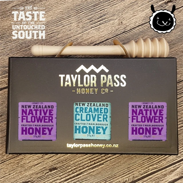 【壽滿趣TaylorPass】紐西蘭蜂蜜禮盒(三葉草375g+百花蜂蜜375g)