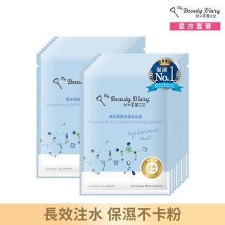 【我的美麗日記】玻尿酸極效保濕面膜80片組