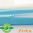 【LooCa】法國防蹣防蚊透氣3-6cm床墊布套(單大3.5尺-速達)