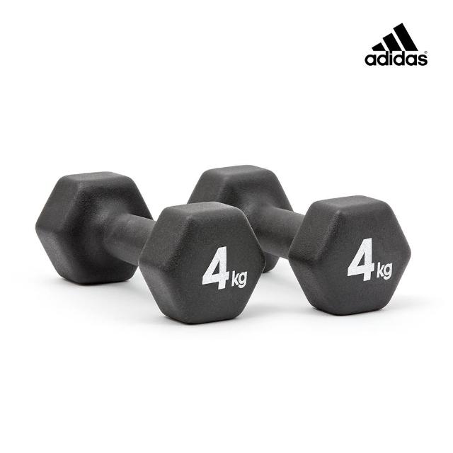 【adidas 愛迪達】六角訓練啞鈴(4kg/2入)