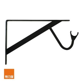 【特力屋】重型曬衣架板託12.4*7.9黑色一入 適用層板 深30cm