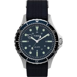 【TIMEX】天美時 復刻系列 簡約手錶(藍 TXTW2T75400)