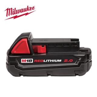 【Milwaukee 美沃奇】18V鋰電池 2.0AH-M18B2 原廠公司貨