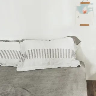 【絲薇諾】MIT40支 100%天絲 幾何圖形 二件式枕套床包組 莫札特(單人加大)