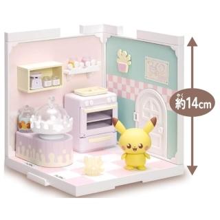 【TAKARA TOMY】Pokepeace House 寶可夢小屋 廚房 小仙奶＆皮卡丘 場景盒玩 組合屋