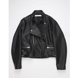 【巴黎精品】現貨+預購 皮衣外套真皮夾克(歐美短款V領羊皮女外套2色a1dp50)