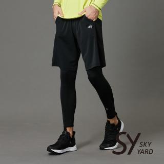 【SKY YARD】彈性緊身內搭長褲(黑色)
