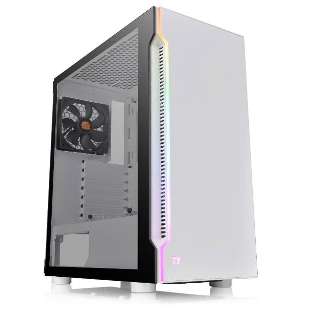 【Thermaltake 曜越】H200 TG RGB 強化玻璃機殼 白色