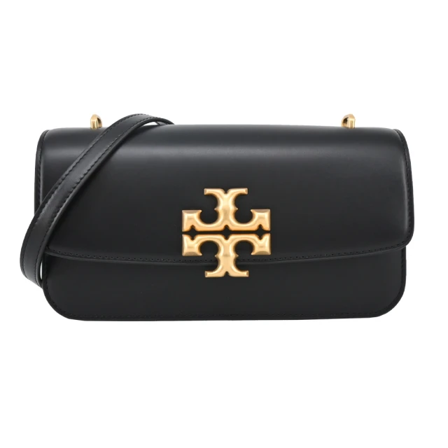 TORY BURCH ELEANOR牛皮磁吸肩背包(黑)