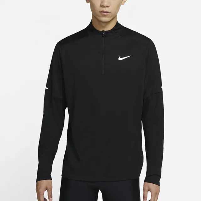 NIKE 耐吉】上衣男款長袖慢跑運動AS M NK DF ELMNT TOP HZ 黑DD4757