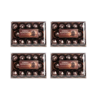【金莎】德國FERRERO RONDNOIR 黑金莎巧克力14入x4盒(黑巧克力朗莎 頂級巧克力)