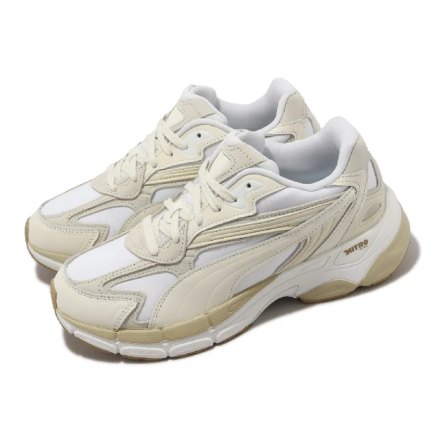 PUMA 休閒鞋 Teveris Nitro Selflove Wns 女鞋 老爹鞋 復古 米白 白 氮氣中底(392726-01)