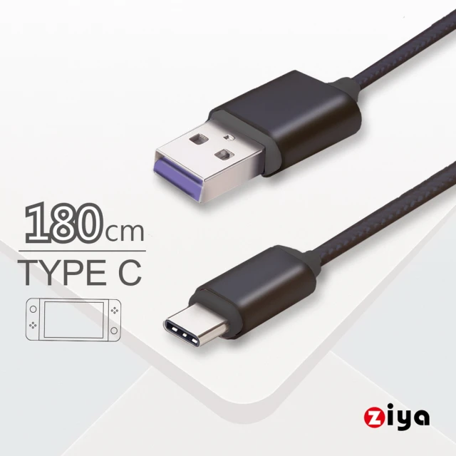 ZIYA Swich副廠 USB Cable Type-C 傳輸充電線(極限編織款)