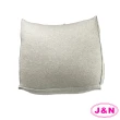 【J&N】純棉立體三角靠枕25*50-灰色(1入)
