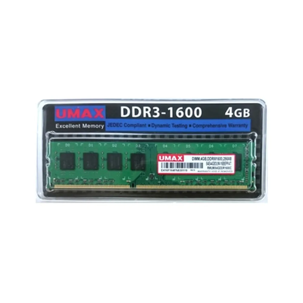 【UMAX】DDR3-1600 4GB 256x8 桌上型記憶體(雙面顆粒)