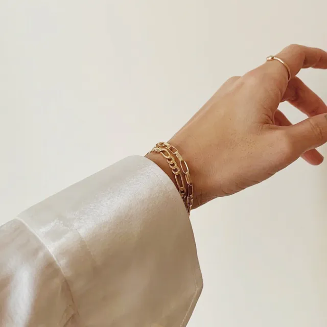 【CINCO】葡萄牙精品 Lola bracelet 24K金手鍊 低調奢華款(925純銀)