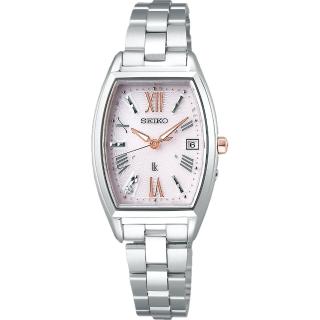 【SEIKO 精工】LUKIA 太陽能電波女錶 送6入手錶收藏盒(1B32-0AA0F SSVW167J)