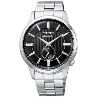 【CITIZEN 星辰】魅力卓越時尚機械錶-銀x黑/41mm 母親節限定(NK5000-98E)