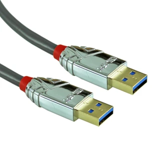【LINDY 林帝】CROMO USB3.0 Type-A 公 to 公 傳輸線 5m 36629