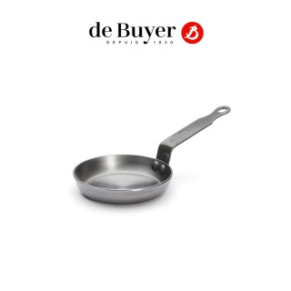 【de Buyer 畢耶】原礦蜂蠟鐵鍋 傳統單柄迷你煎餅鍋12cm-適用IH爐