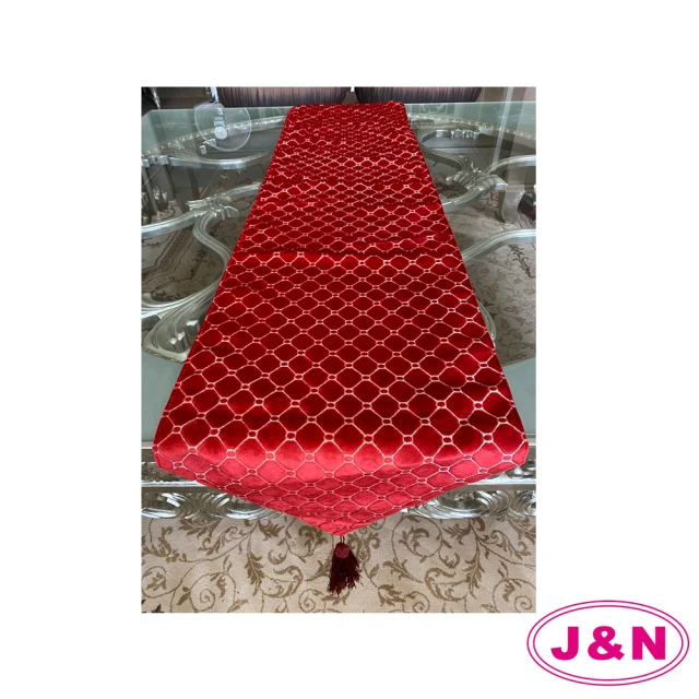 【J&N】歐朵拉檯布●紅色(38x178cm)