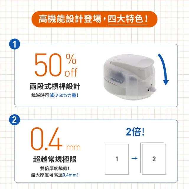 【sun-star】 太陽星 KADOMARU省力50%圓角器PRO-NEO(二色可選/切角器/裁紙器/美角器)