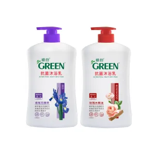 【Green 綠的】綠的抗菌沐浴乳-瑰木精油/鳶尾花精萃1000mlX4瓶任搭(4入組)