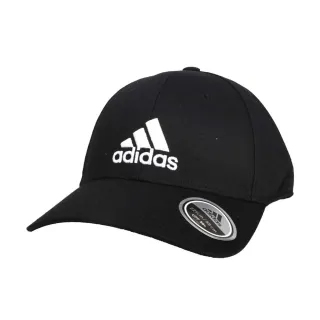 【adidas 愛迪達】運動帽-純棉 遮陽 防曬 鴨舌帽 帽子 愛迪達 基本款 棒球帽 黑白(FK0891)