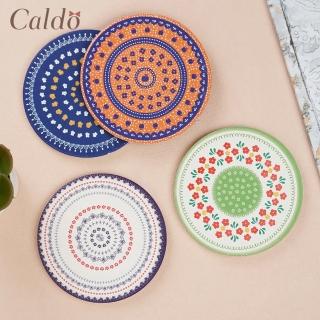 【Caldo 卡朵生活】馬約利卡鄉村碎花珪藻土吸水杯墊