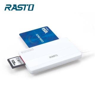 【RASTO】RT4 超薄型晶片ATM+記憶卡複合讀卡機(USB)