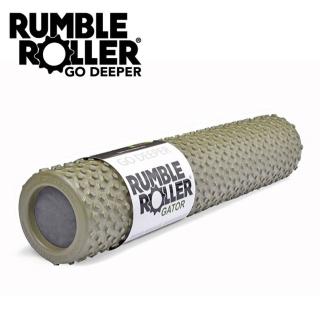 【Rumble Roller】揉壓按摩滾輪 狼牙棒 Gator 鱷皮系列 56cm(瑜珈柱 按摩滾筒 筋膜放鬆 瑜珈滾筒)