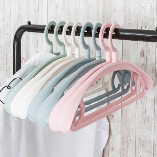 多功能無痕衣架 360度旋轉衣架-10入組