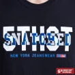 【5th STREET】男美式錯位字短袖T恤-黑色